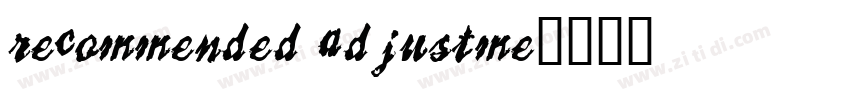recommended adjustme字体转换